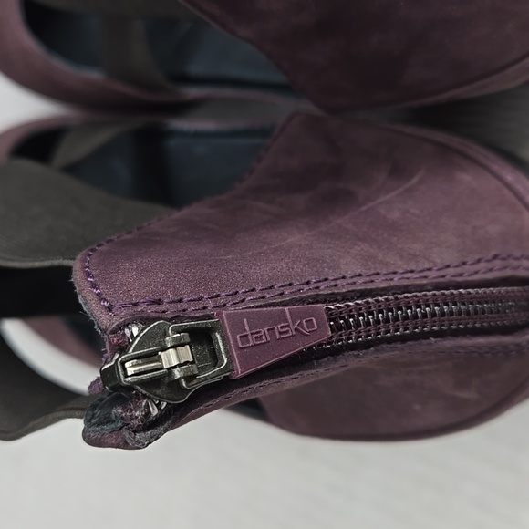 Dansko  Laura Leather Purple Ankle Strap Shoes EU 37 US 6.5-7 - Picture 6 of 10